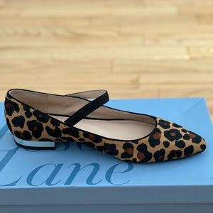 Leopard Mary Jane flat.